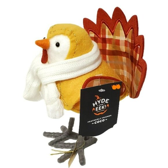 New Featherly Friends Turkey Bird COCO Thanksgiving Autumn Fall Decor 2023 Scarf - Picture 3 of 16